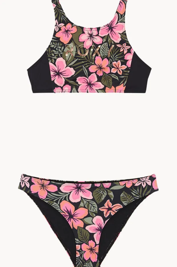 Roxy Girls Active Floral Crop Set