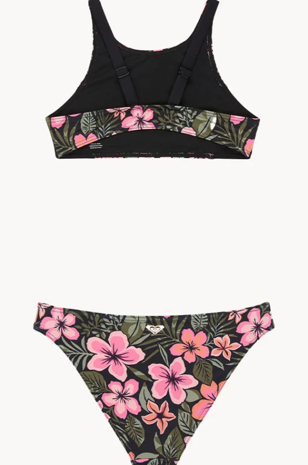 Roxy Girls Active Floral Crop Set