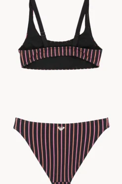 Roxy Girls Active Stripe Bralette Set