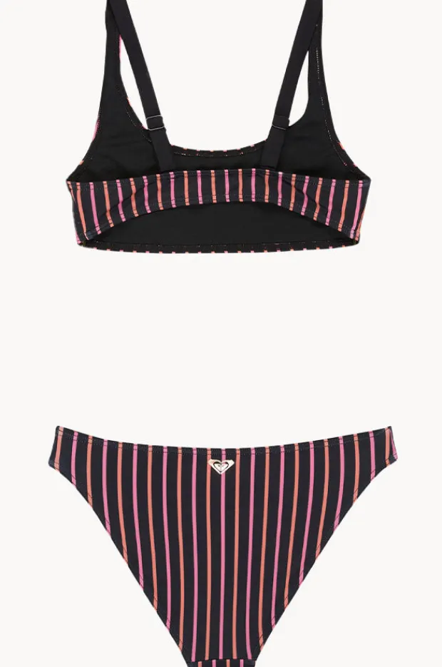 Roxy Girls Active Stripe Bralette Set