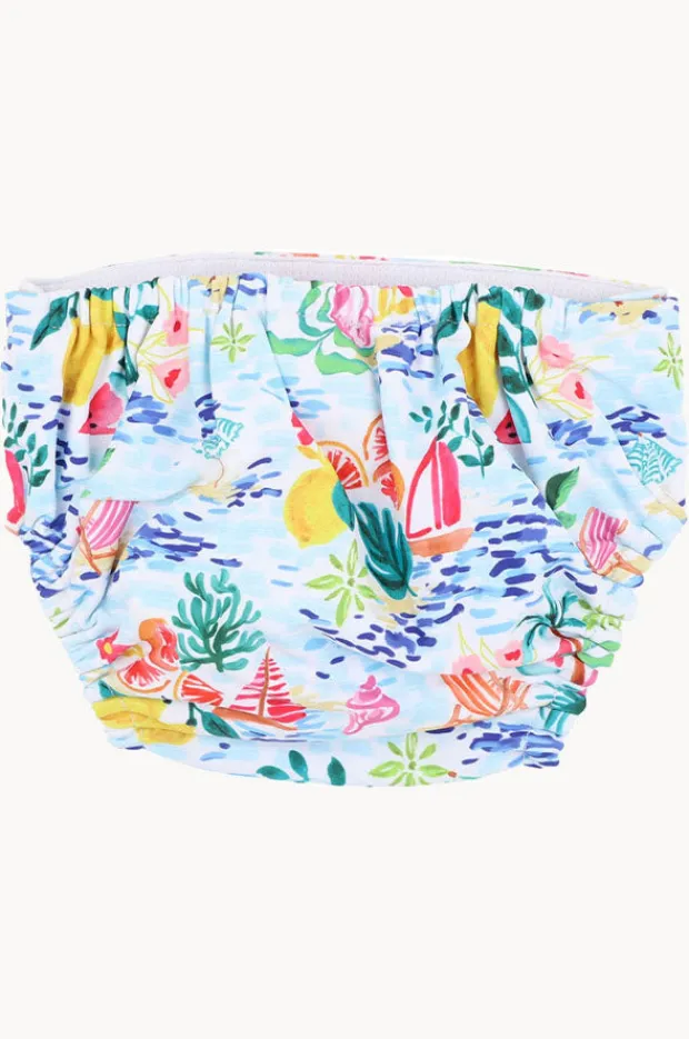 Minihaha Girls Addison Aqua Nappy