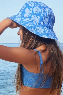 Roxy Girls Beach Check Tiny Honey Bucket Hat