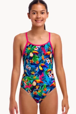 Funkita Girls Birdie Wordie Diamond Back One Piece