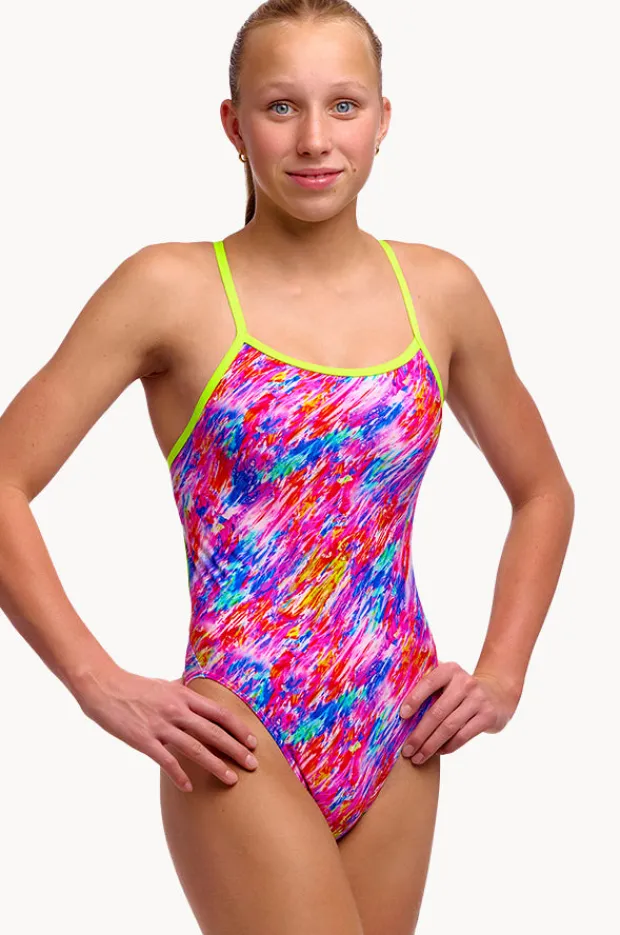 Funkita Girls Blow In Single Strap One Piece