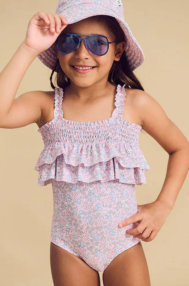 Huxbaby Girls Bluebell Floral Frill One Piece