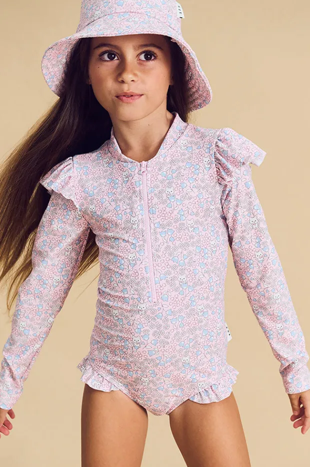 Huxbaby Girls Bluebell Floral Sunsuit