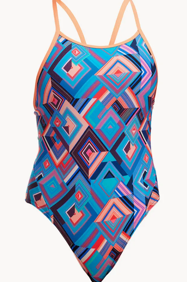 Funkita Girls Boxed Up Diamond Back One Piece