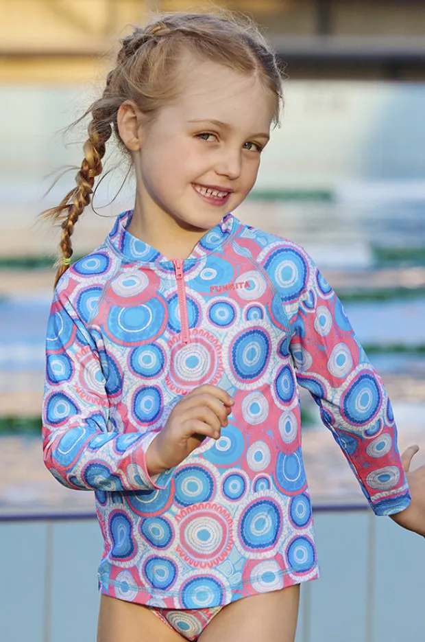 Funkita Girls Bundjalung Blue Suntop