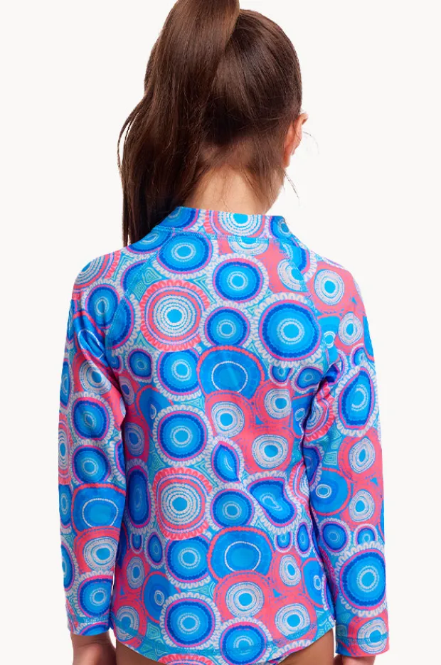 Funkita Girls Bundjalung Blue Suntop