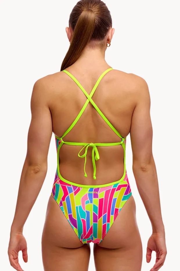 Funkita Girls Candy Cracks Tie Me Tight One Piece