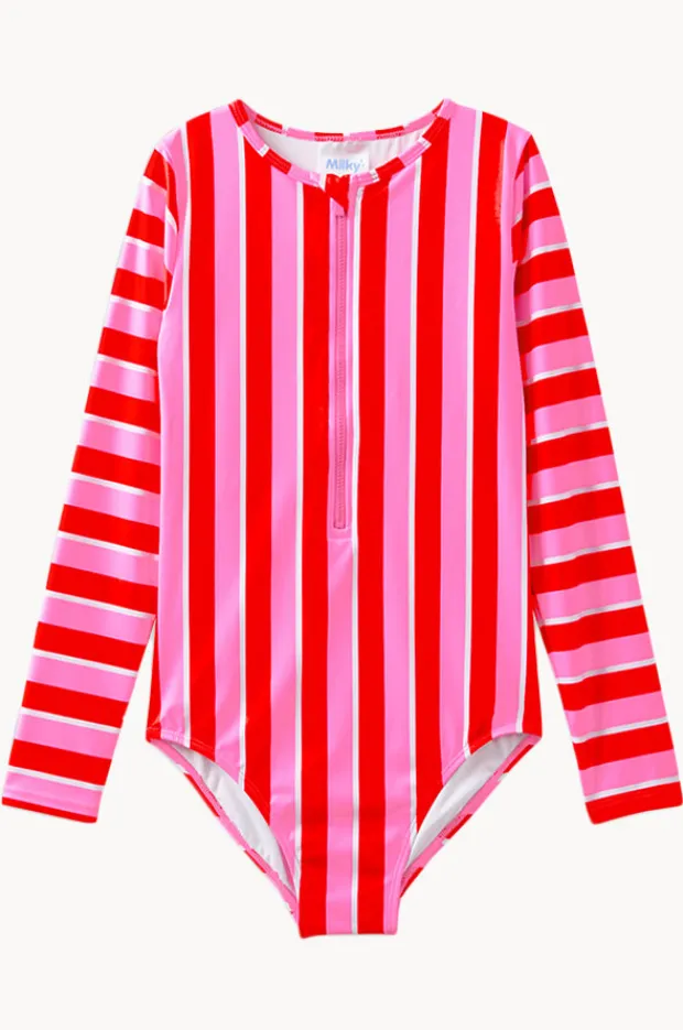 Milky Girls Candy Stripe Sunsuit