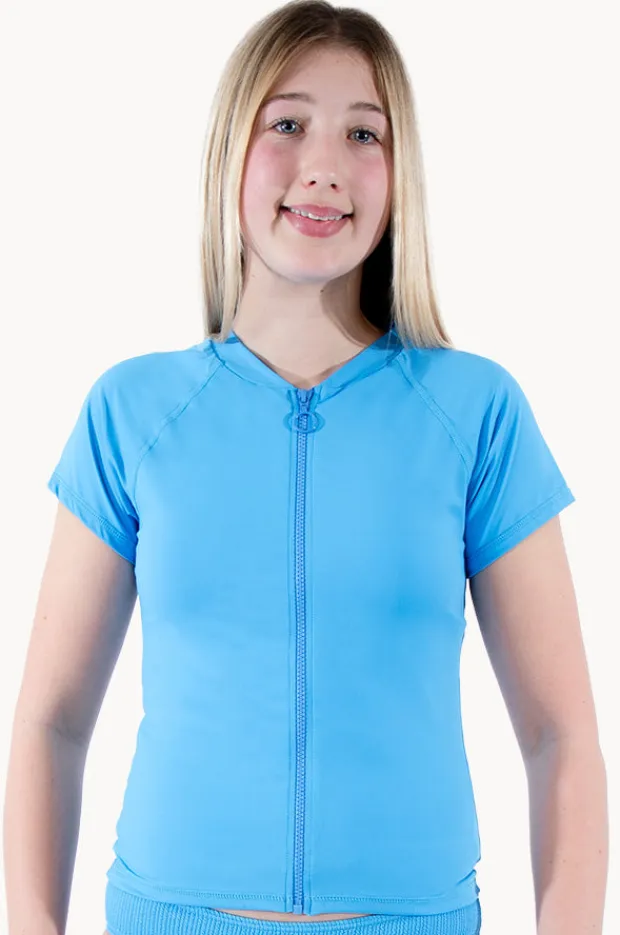 Base Swim Girls Cap Sleeve Rashie