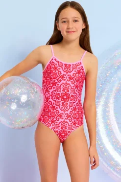 Seafolly Girls Girls Capri Tile One Piece