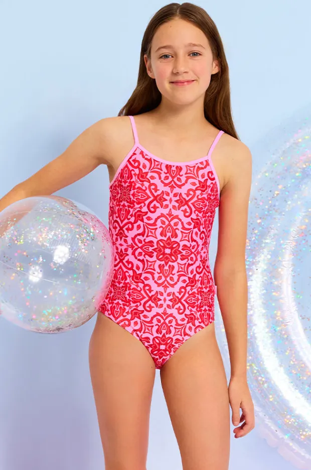 Seafolly Girls Girls Capri Tile One Piece