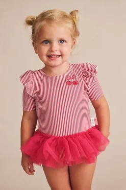Huxbaby Girls Pie Stripe Ballerina Sunsuit
