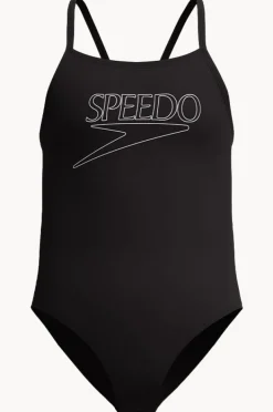 Speedo Girls Classic Logo One Piece