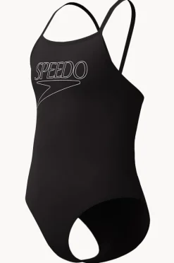Speedo Girls Classic Logo One Piece
