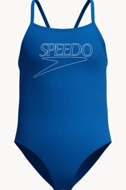 Speedo Girls Classic Logo One Piece