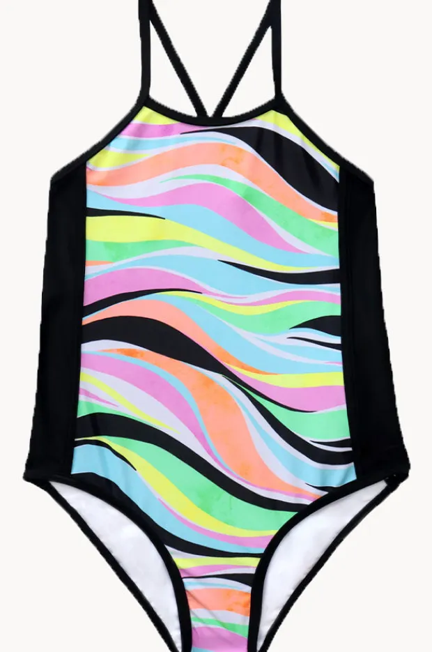 Salty Ink Girls Coastal Wave One Piece