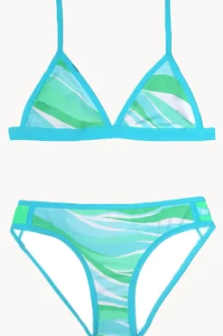 Salty Ink Girls Coastal Wave Tri Set