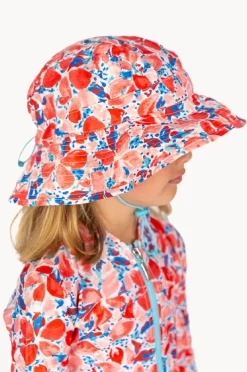 Babes In The Shade Girls Coral Sunhat