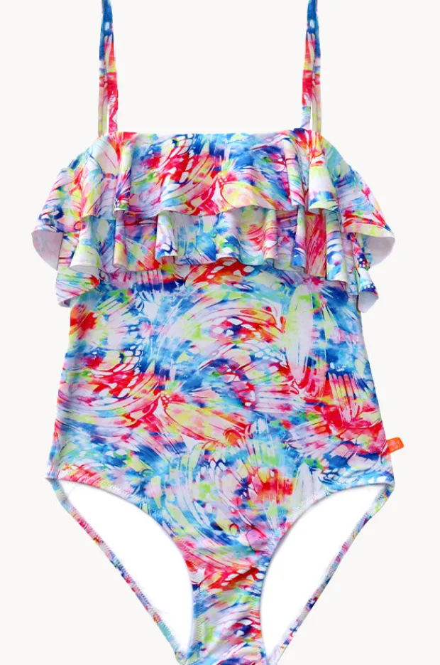 Salty Ink Girls Cosmik Crush Frill Tube One Piece