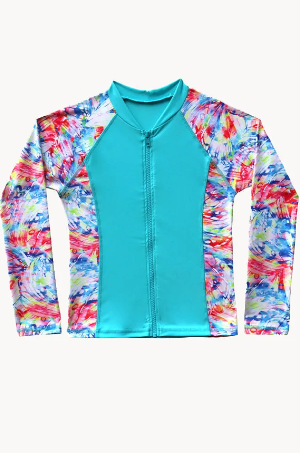 Salty Ink Girls Cosmik Crush Long Sleeve Suntop