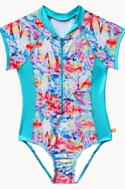 Salty Ink Girls Cosmik Crush Short Sleeve Sunsuit