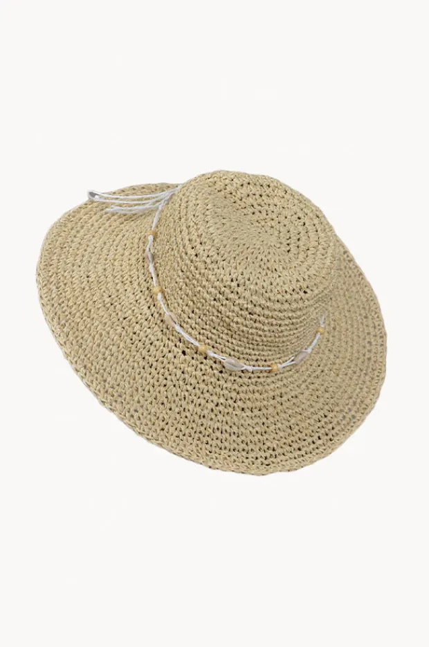 Cherry Red Girls Crochet Shell Trim Hat