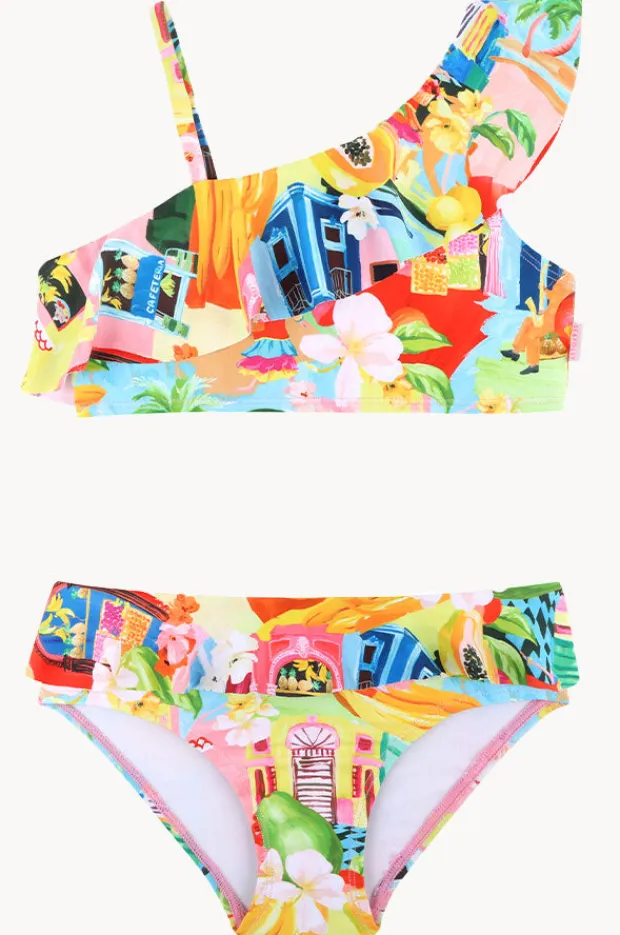 Seafolly Girls Girls Cuba One Shoulder Crop Set