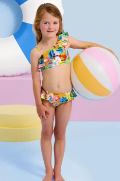 Seafolly Girls Girls Cuba One Shoulder Crop Set