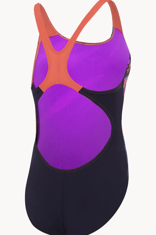 Speedo Girls Digi Boom Placement Splashback One Piece