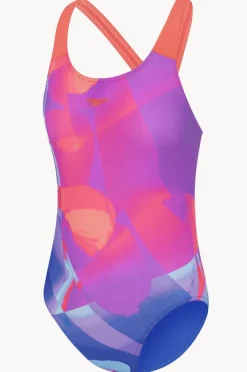 Speedo Girls Digital Allover Powerback One Piece