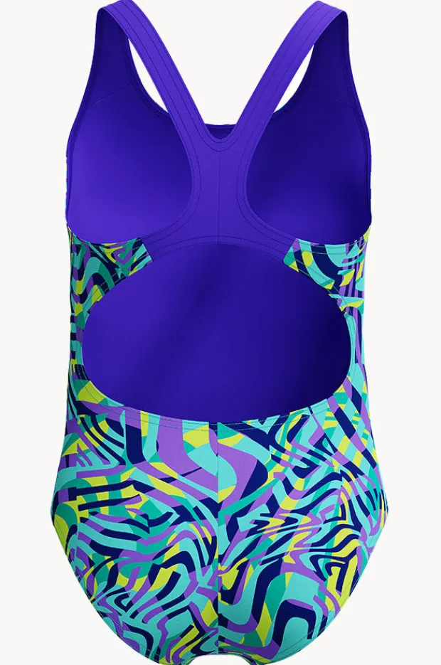 Speedo Girls Digital Allover Splashback One Piece