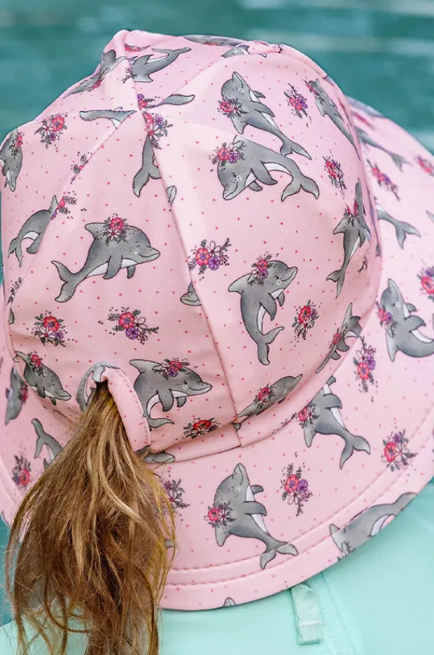 Bedhead Girls Dolphin Ponytail Bucket Sunhat