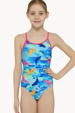 Zoggs Girls Dolphine Sprintback One Piece