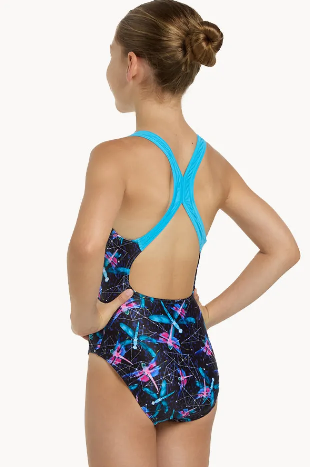 Zoggs Girls Dragonfly Flyback One Piece