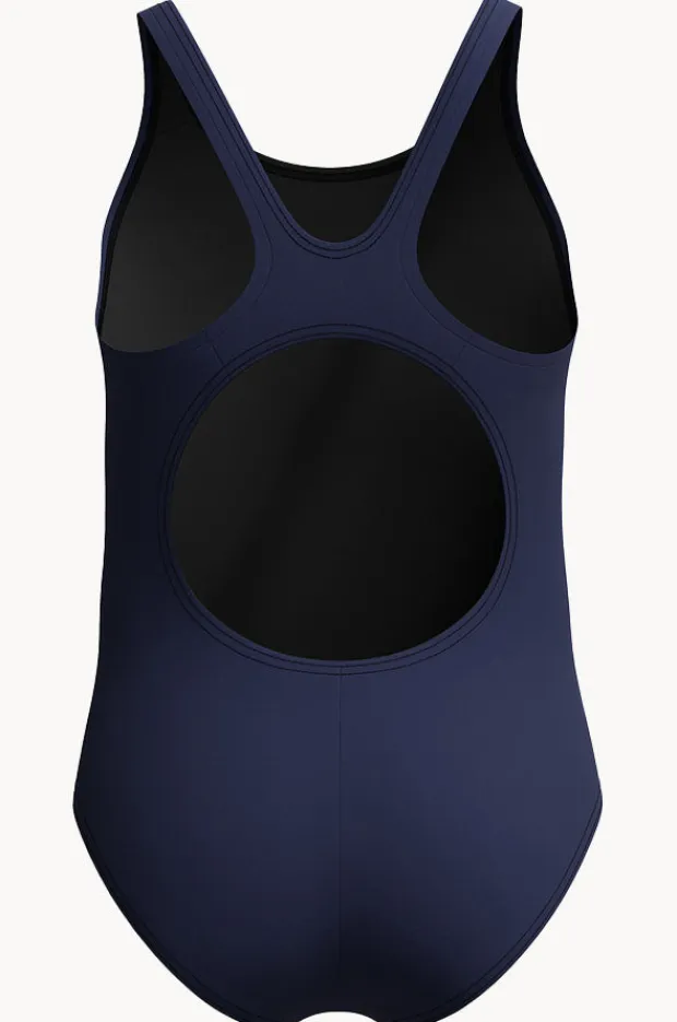 Speedo Girls Duo Logo Placement Muscleback One Piece