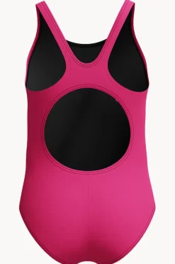 Speedo Girls Duo Logo Placement Muscleback One Piece