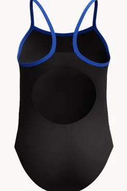 Speedo Girls Duo Logo Placement Thinstrap Muscleback One Piece