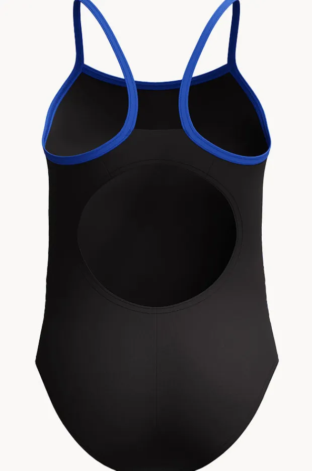 Speedo Girls Duo Logo Placement Thinstrap Muscleback One Piece