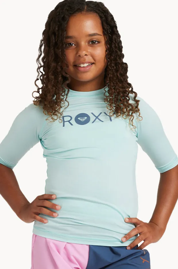 Roxy Girls Essential Short Sleeve Suntop