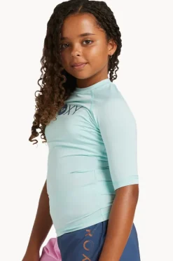 Roxy Girls Essential Short Sleeve Suntop