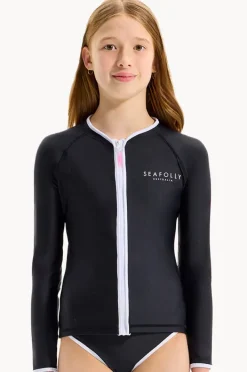 Seafolly Girls Girls Essentials Long Sleeve Suntop