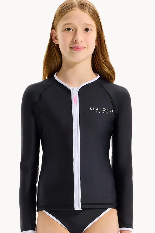 Seafolly Girls Girls Essentials Long Sleeve Suntop