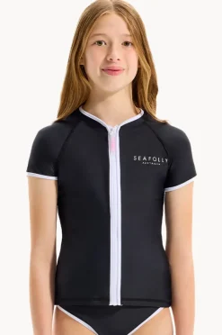 Seafolly Girls Girls Essentials Short Sleeve Suntop
