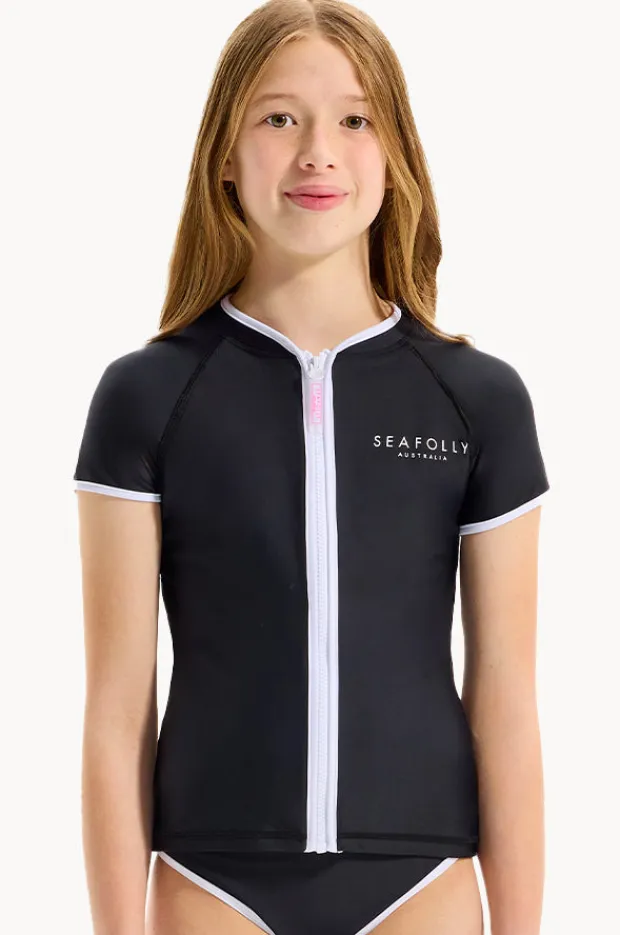 Seafolly Girls Girls Essentials Short Sleeve Suntop