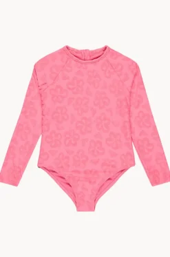 Roxy Girls Flip Flower Long Sleeve Sunsuit