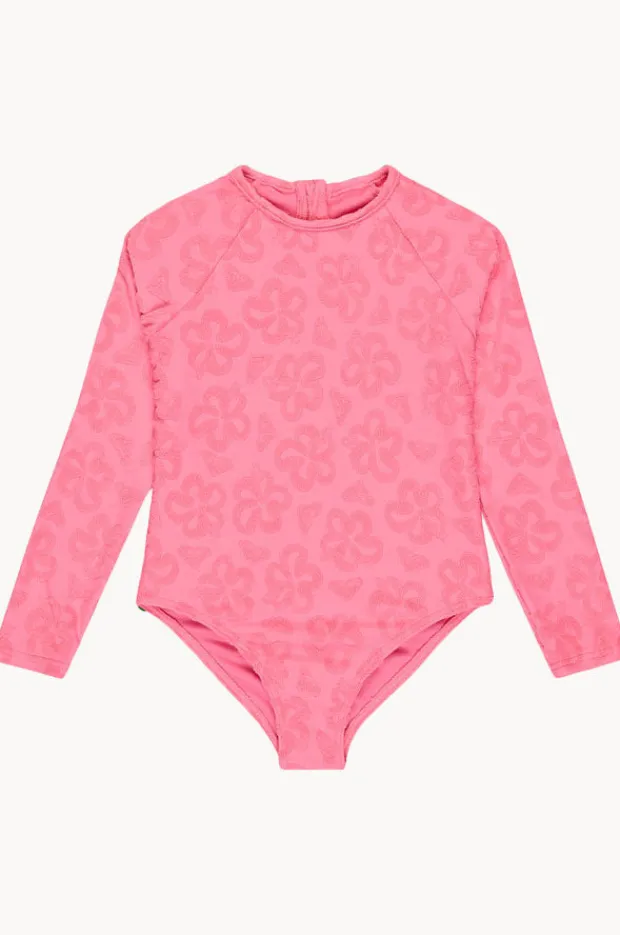 Roxy Girls Flip Flower Long Sleeve Sunsuit