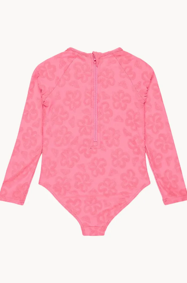Roxy Girls Flip Flower Long Sleeve Sunsuit